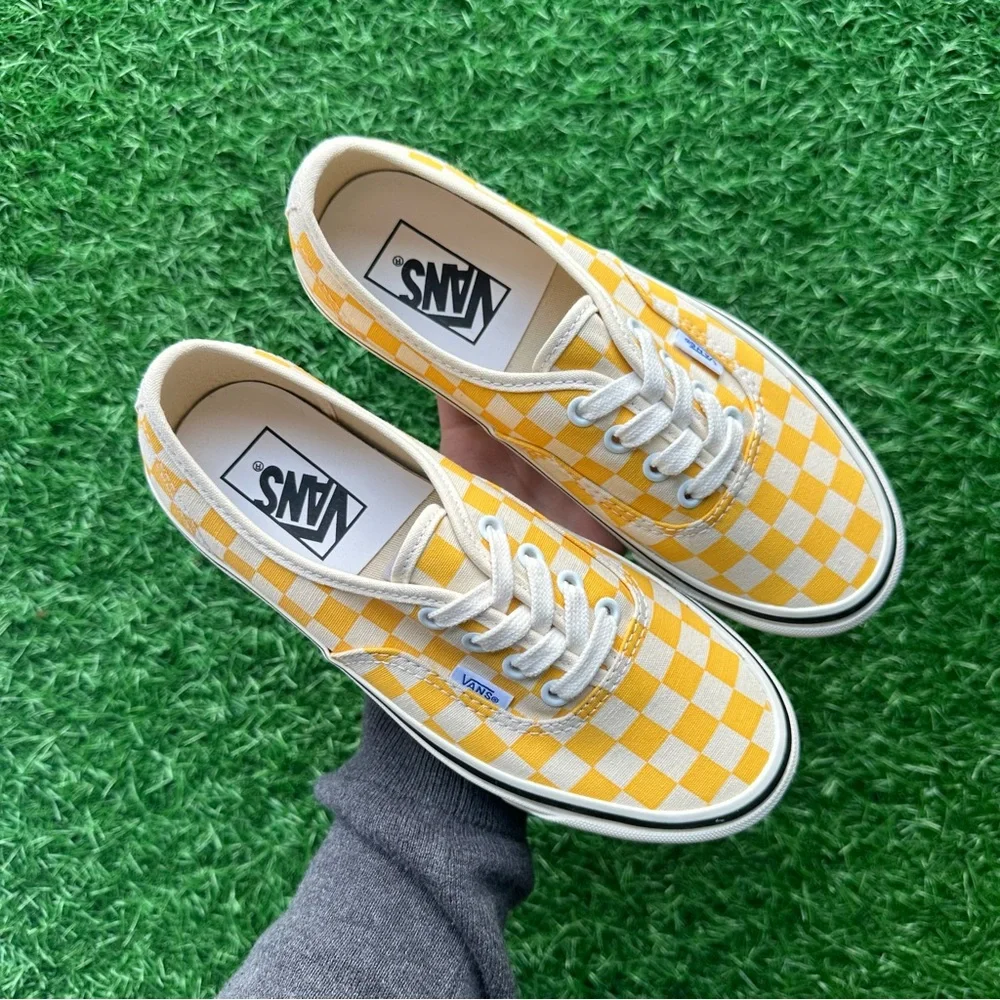 Vans Authentic 44 Dx Anaheim Factory Yellow Checkerboard - Picture 3 of 8